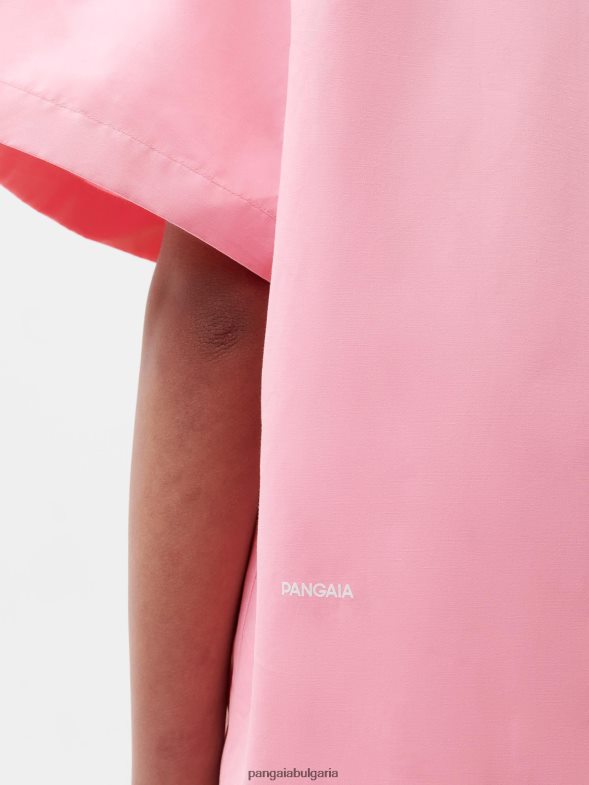 риза с къс ръкав с яка в цвят ананас Жени B6HPP0400 сакура розово Pangaia дрехи