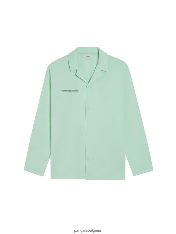 пижама от органичен памук Жени B6HPP0430 зелена лагуна Pangaia дрехи