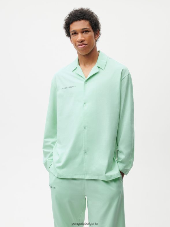 пижама от органичен памук Жени B6HPP0430 зелена лагуна Pangaia дрехи