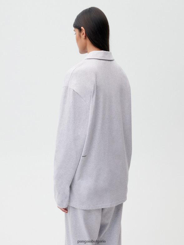 пижама от органичен памук с c-fiber Жени B6HPP0426 сив мергел Pangaia дрехи