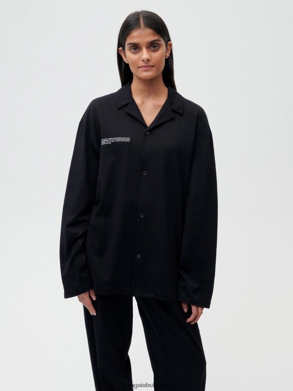 пижама от органичен памук с c-fiber Жени B6HPP0431 черен Pangaia дрехи