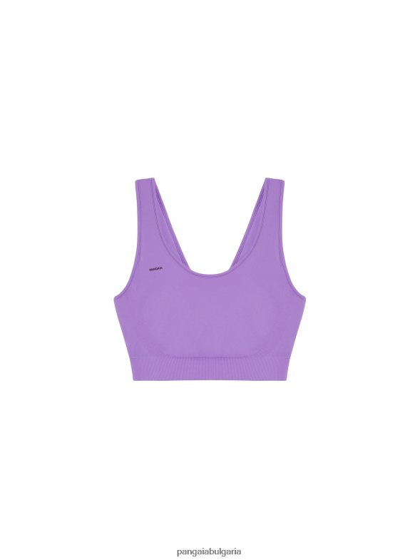 спортен сутиен motion x Жени B6HPP0414 тъмна орхидея Pangaia дрехи