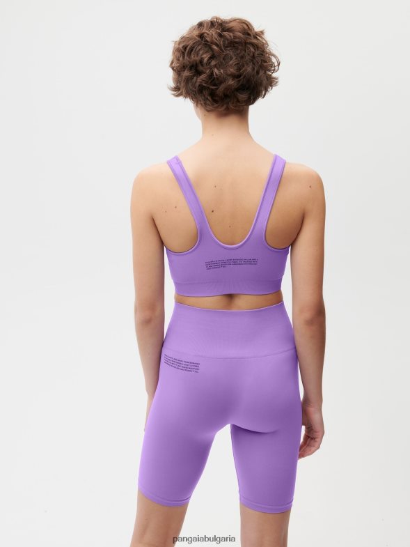 спортен сутиен motion x Жени B6HPP0414 тъмна орхидея Pangaia дрехи