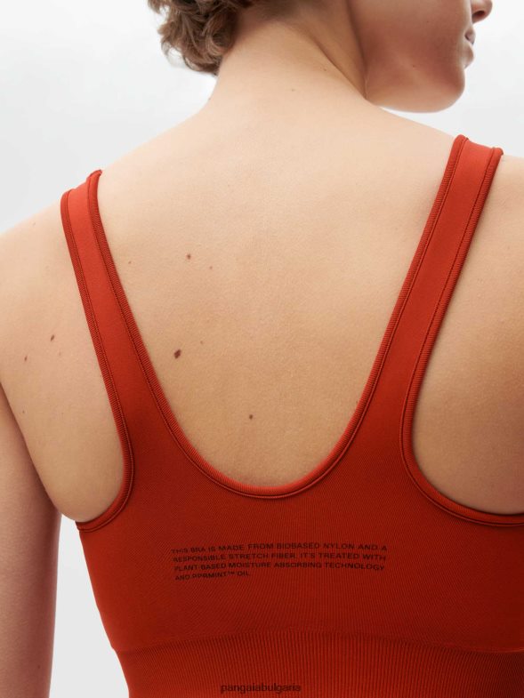спортен сутиен motion x Жени B6HPP0422 ясписово червено Pangaia дрехи