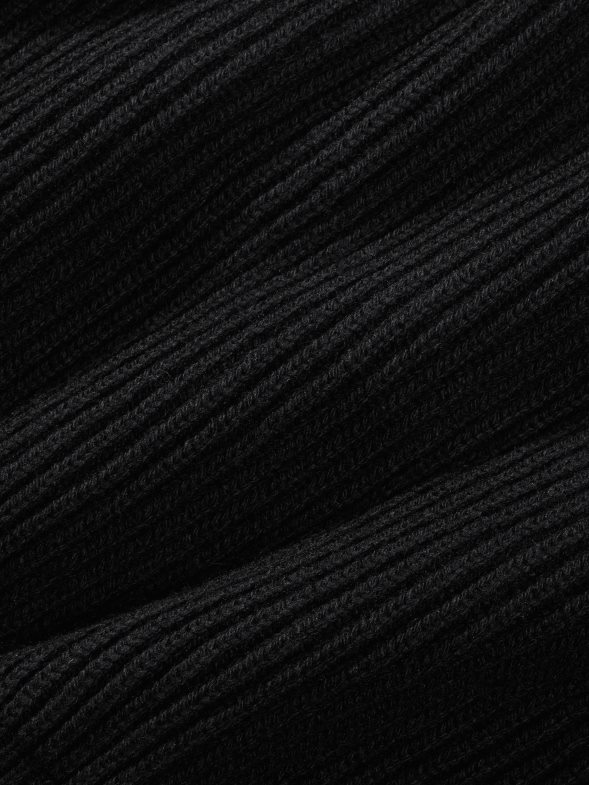 фуния от рециклиран кашмир - пуловер с яка Жени B6HPP0101 черен Pangaia дрехи