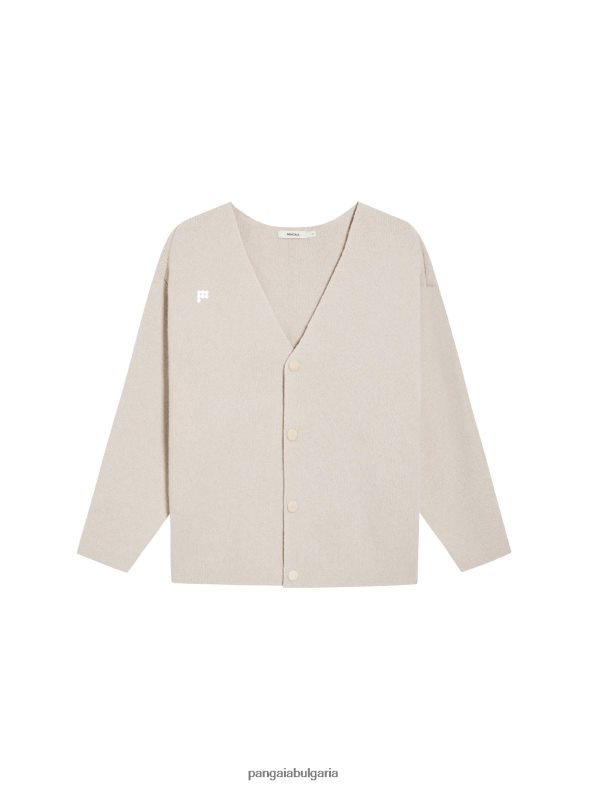 жилетка от рециклиран кашмир Жени B6HPP0103 овесена каша Pangaia дрехи
