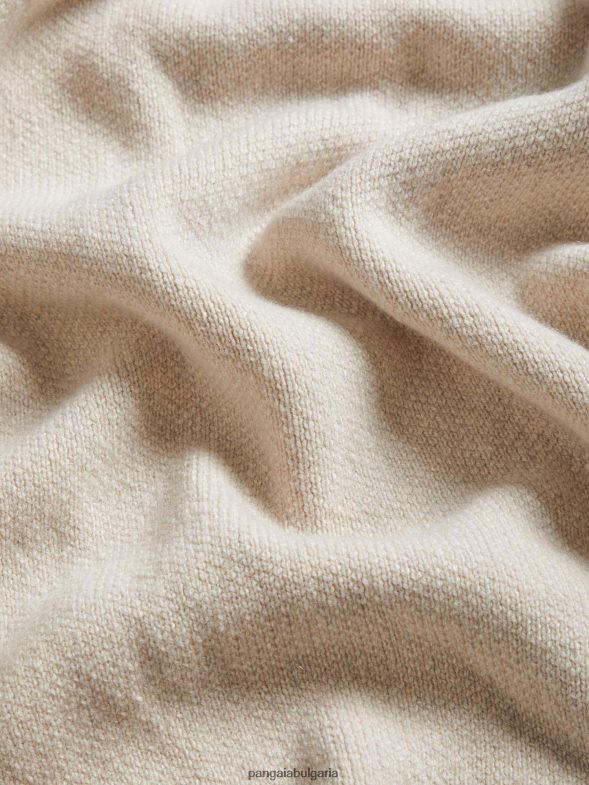 жилетка от рециклиран кашмир Жени B6HPP0103 овесена каша Pangaia дрехи