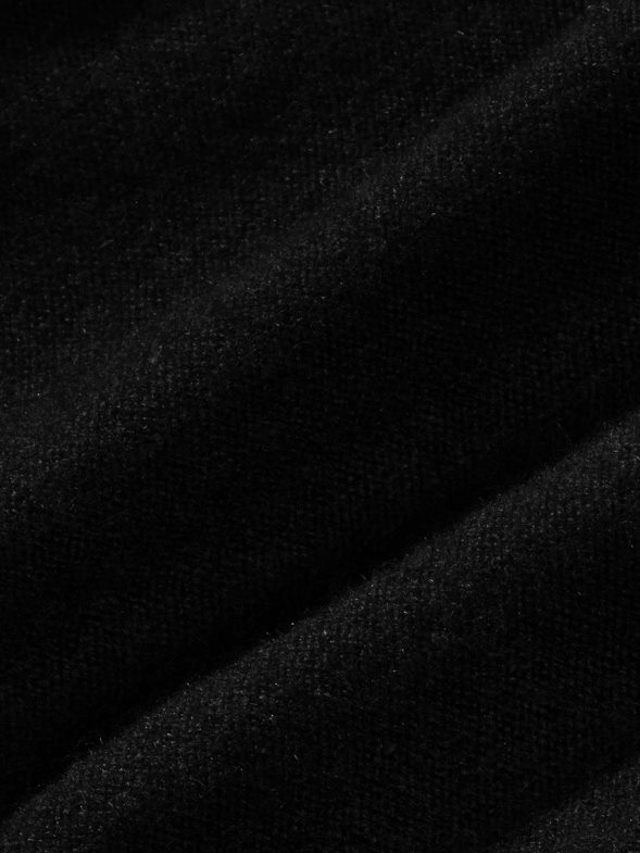 Вталена горна яка от рециклиран кашмир Жени B6HPP0104 черен Pangaia дрехи