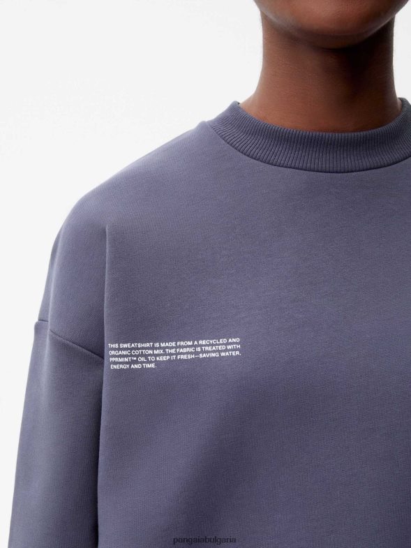 фирмен суичър Жени B6HPP0105 шисти синьо Pangaia дрехи