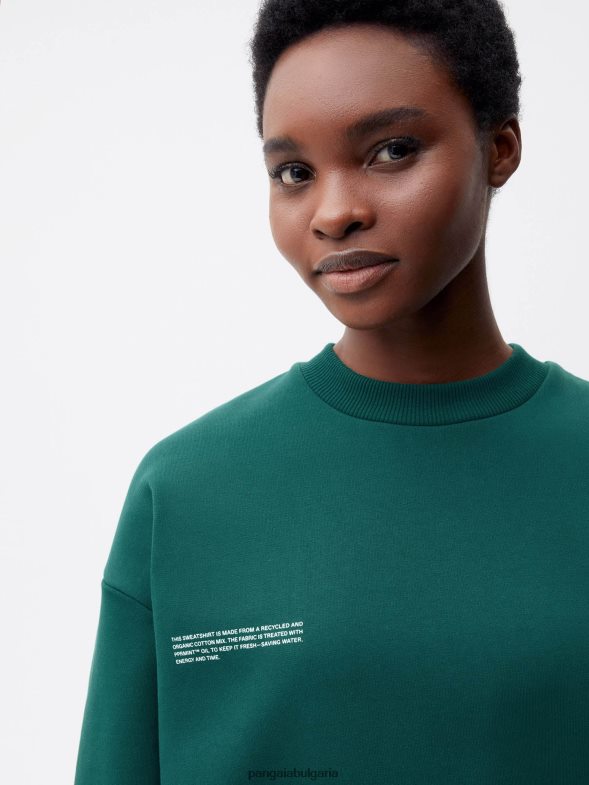 фирмен суичър Жени B6HPP0111 листно зелено Pangaia дрехи