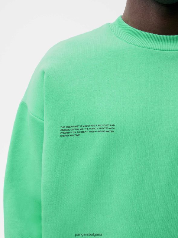 фирмен суичър Жени B6HPP0112 зелена мента Pangaia дрехи
