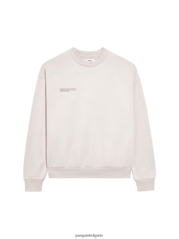 в конверсивен памучен суичър Жени B6HPP080 памучно бяло Pangaia дрехи