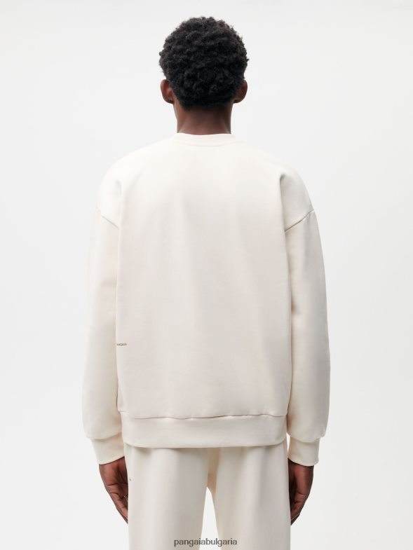 в конверсивен памучен суичър Жени B6HPP080 памучно бяло Pangaia дрехи