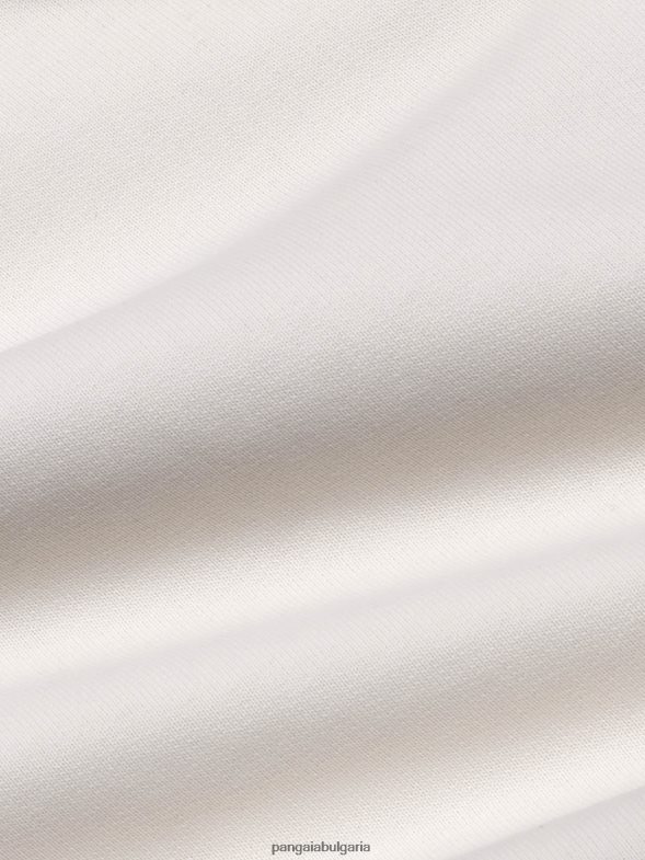 в конверсивен памучен суичър Жени B6HPP080 памучно бяло Pangaia дрехи