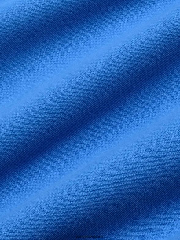 в конверсивен памучен суичър Жени B6HPP097 водно синьо Pangaia дрехи