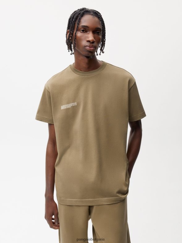 в преобразувана памучна тениска 365 Жени B6HPP0210 въглеродно кафяво Pangaia дрехи