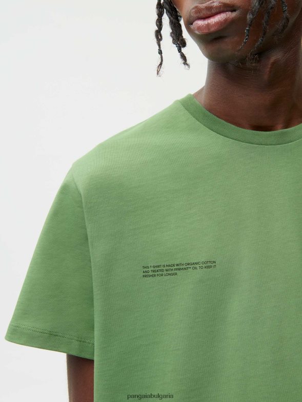 тениска - лешников амп Жени B6HPP0152 стъбло зелено Pangaia дрехи