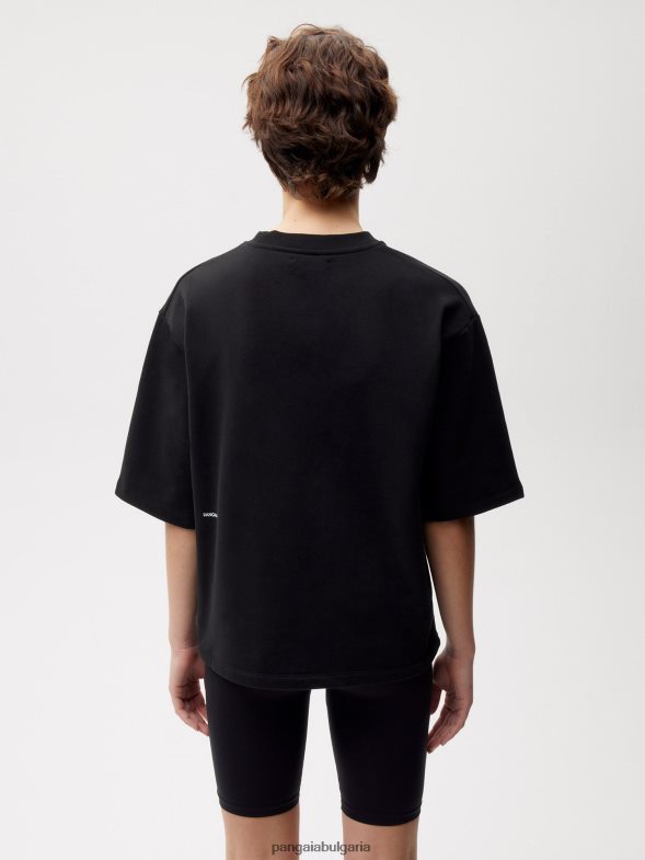 тениска със спокойна кройка Жени B6HPP0162 черен Pangaia дрехи