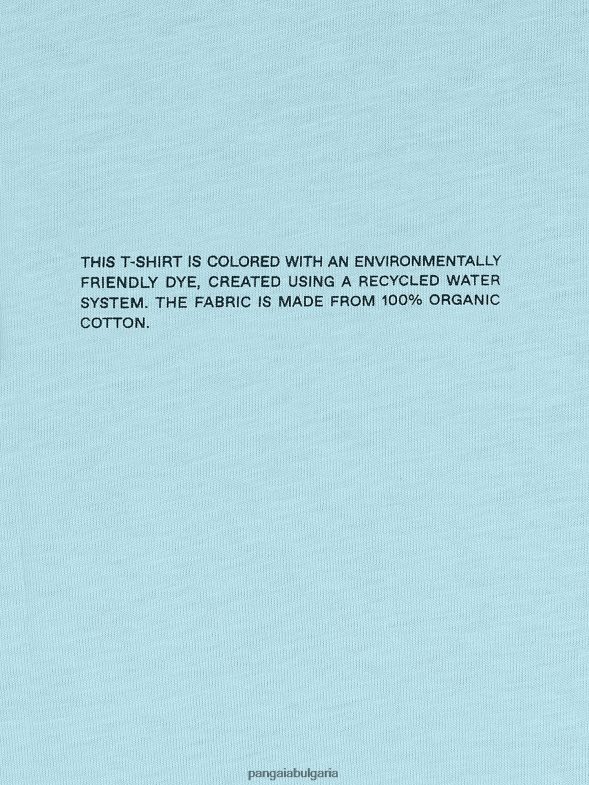 сърцевина на тениска от органичен памук Жени B6HPP0175 небесно синьо Pangaia дрехи