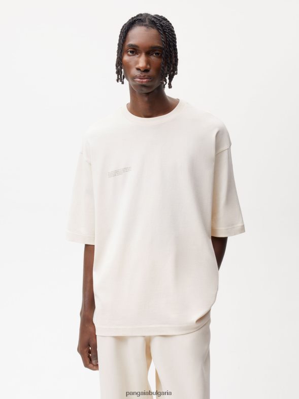 в преобразувана памучна квадратна тениска Жени B6HPP0176 памучно бяло Pangaia дрехи