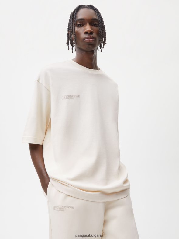 в преобразувана памучна квадратна тениска Жени B6HPP0176 памучно бяло Pangaia дрехи