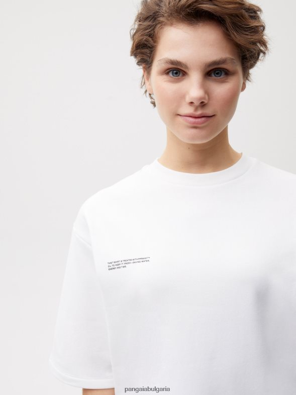 тениска със спокойна кройка Жени B6HPP0193 почти бял Pangaia дрехи