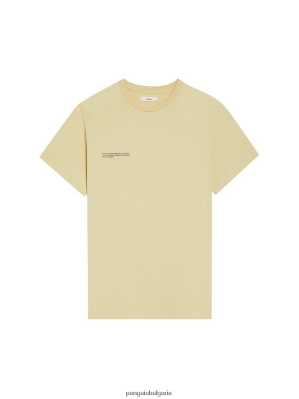 тениска с хранителна боя Жени B6HPP0195 матча зелено Pangaia дрехи