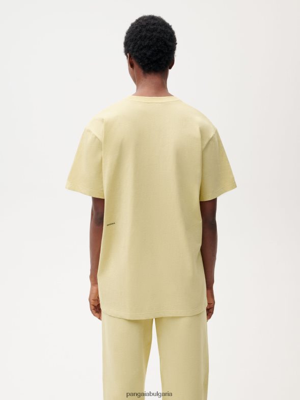 тениска с хранителна боя Жени B6HPP0195 матча зелено Pangaia дрехи