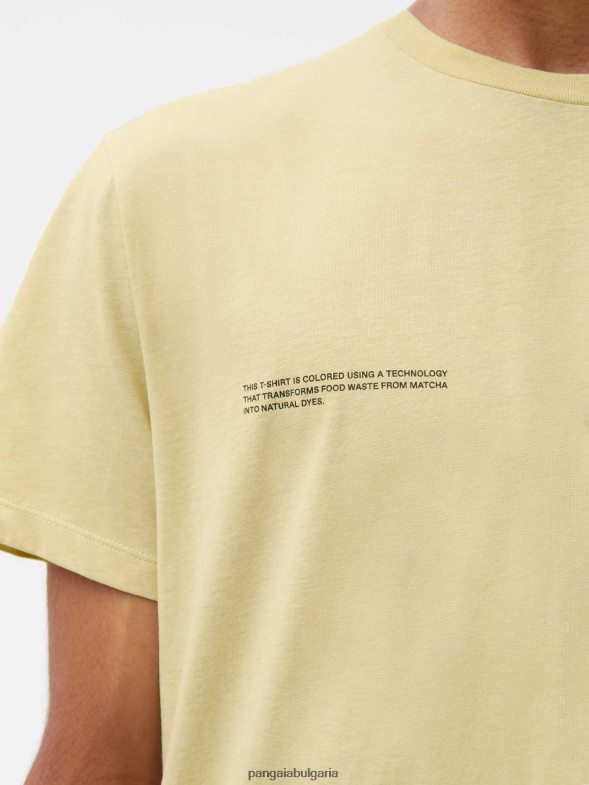 тениска с хранителна боя Жени B6HPP0195 матча зелено Pangaia дрехи