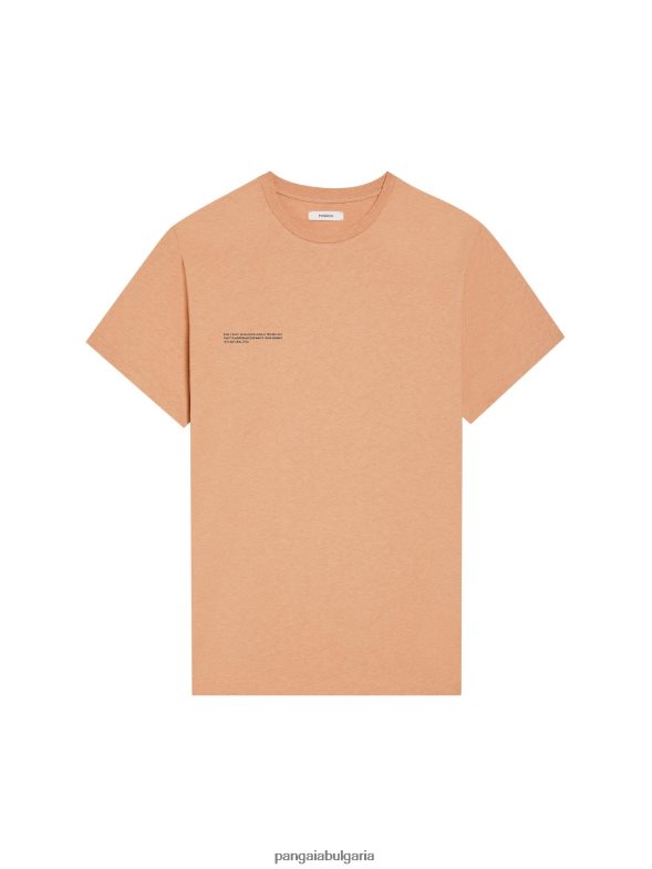 тениска с хранителна боя Жени B6HPP0202 ройбос червено Pangaia дрехи