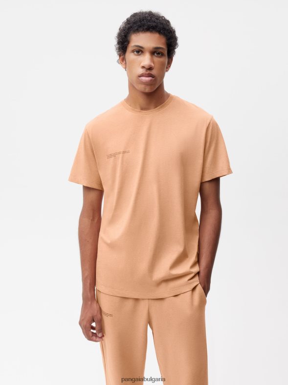 тениска с хранителна боя Жени B6HPP0202 ройбос червено Pangaia дрехи