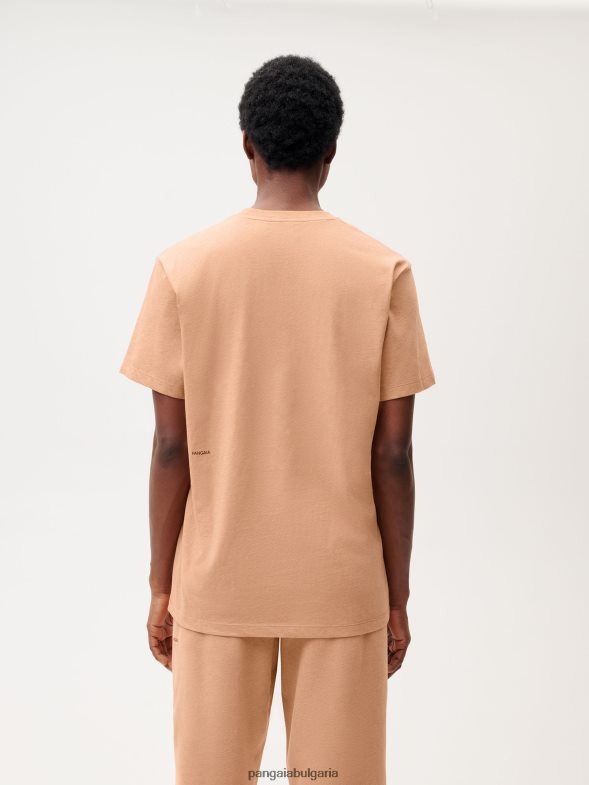 тениска с хранителна боя Жени B6HPP0202 ройбос червено Pangaia дрехи