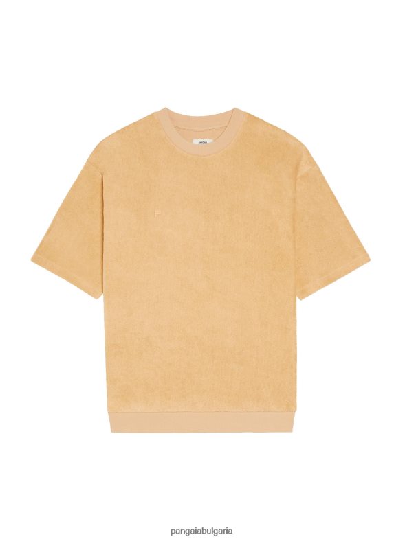 хавлиена тениска Жени B6HPP0215 тъмен пясък Pangaia дрехи