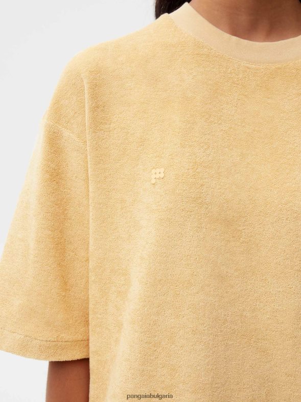 хавлиена тениска Жени B6HPP0215 тъмен пясък Pangaia дрехи