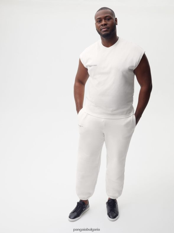 тениска с изрязани рамене от органичен памук с сърцевина от c-влакна Жени B6HPP0165 почти бял Pangaia дрехи