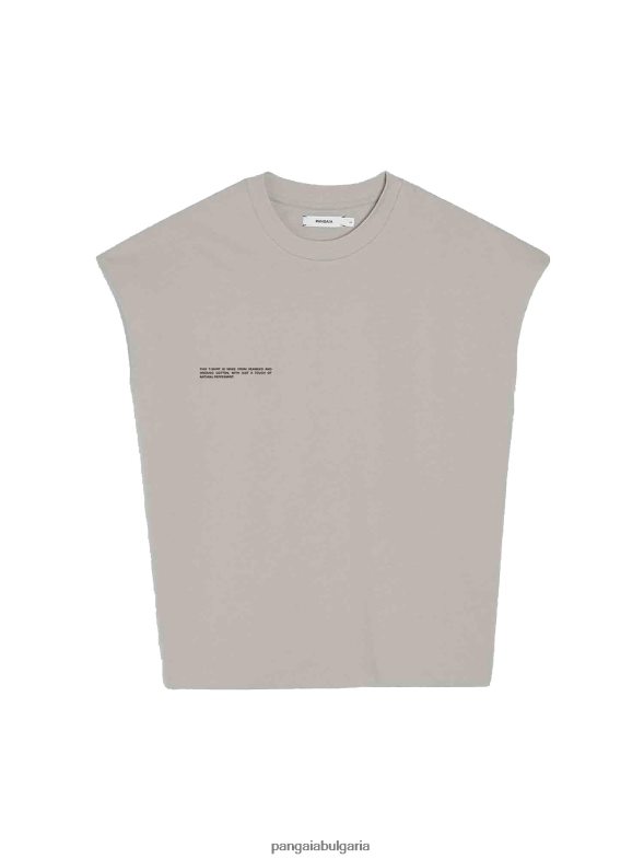 тениска с изрязани рамене от органичен памук с сърцевина от c-влакна Жени B6HPP0171 камък Pangaia дрехи