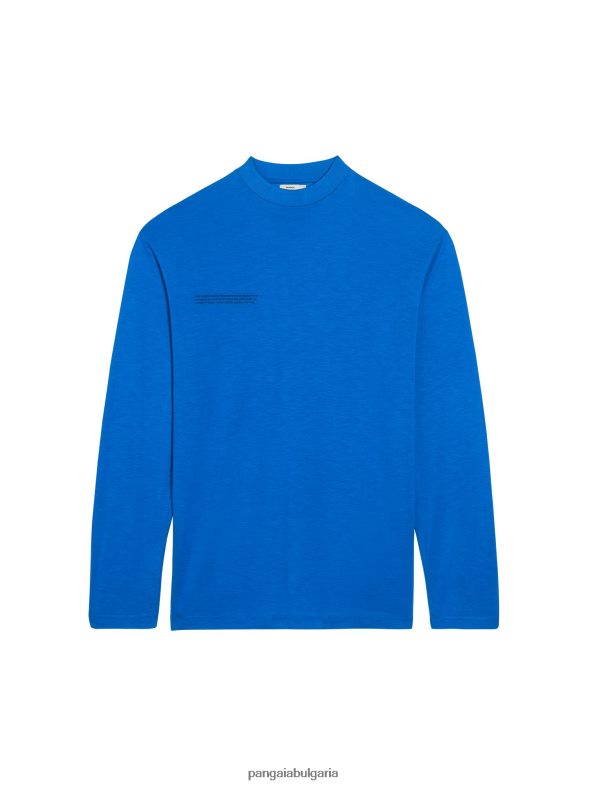 c - тениска с дълъг ръкав от чисто влакно Жени B6HPP0203 кобалтово синьо Pangaia дрехи