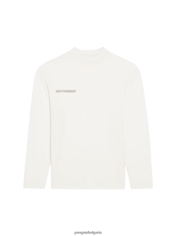 c - тениска с дълъг ръкав от чисто влакно Жени B6HPP0204 почти бял Pangaia дрехи