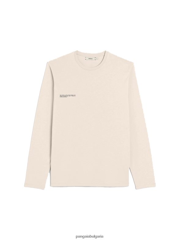 тениска с дълъг ръкав от органичен памук и c-fiber Жени B6HPP0187 пясък Pangaia дрехи