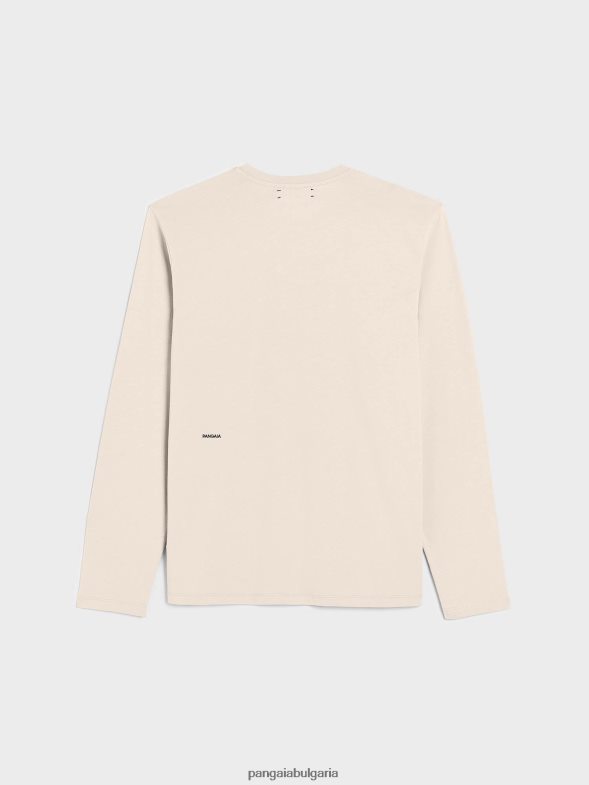 тениска с дълъг ръкав от органичен памук и c-fiber Жени B6HPP0187 пясък Pangaia дрехи