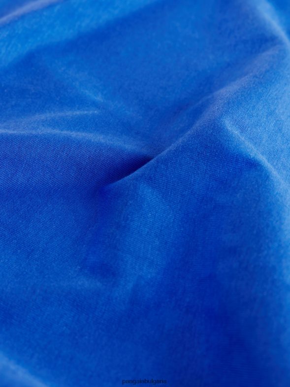 сърцевина на тениска с дълъг ръкав от органичен памук pprmint Жени B6HPP0214 кобалтово синьо Pangaia дрехи