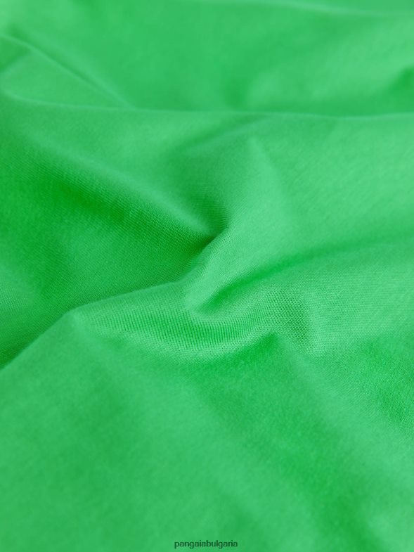 сърцевина на тениска с дълъг ръкав от органичен памук pprmint Жени B6HPP0216 нефритено зелено Pangaia дрехи