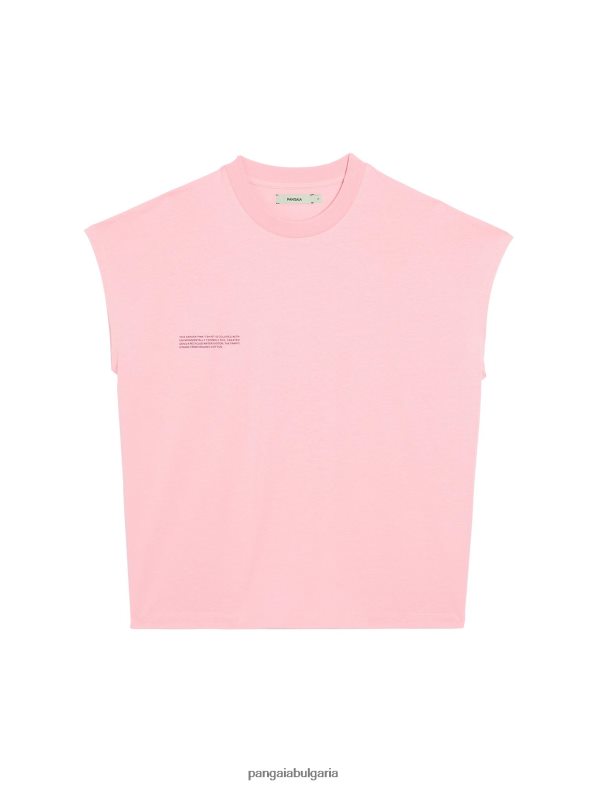 pprmint тениска с изрязани рамене от органичен памук aw21 Жени B6HPP0192 сакура розово Pangaia дрехи