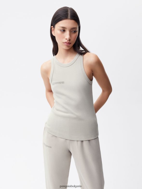 потник от рециклиран памук Жени B6HPP0125 камък Pangaia дрехи