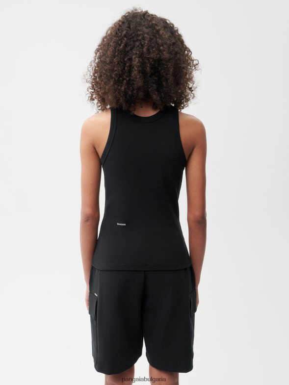 потник от рециклиран памук Жени B6HPP0177 черен Pangaia дрехи