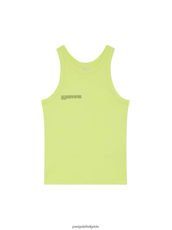 потник от рециклиран памук Жени B6HPP0184 анди зелени Pangaia дрехи