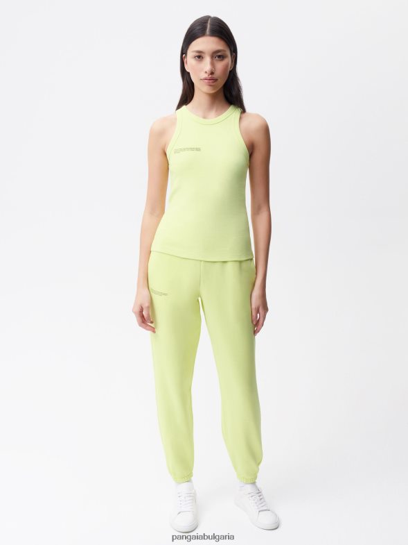 потник от рециклиран памук Жени B6HPP0184 анди зелени Pangaia дрехи