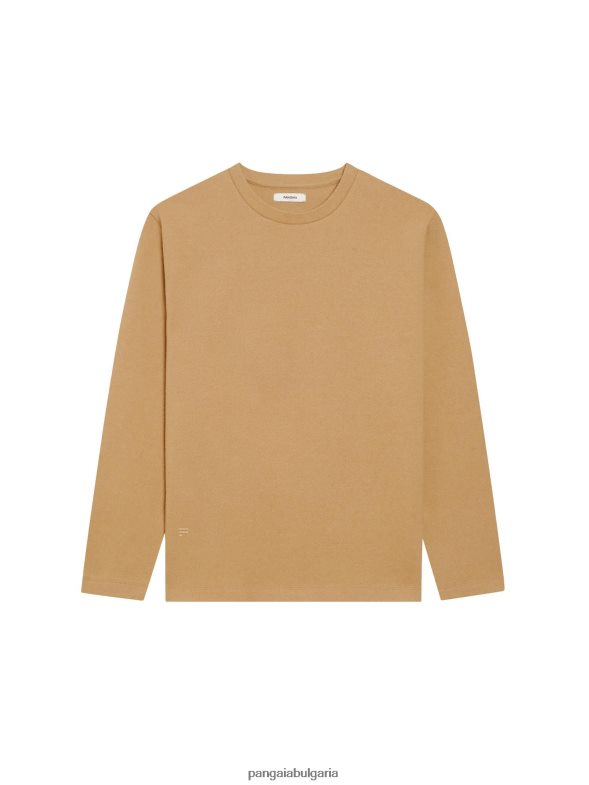 горнище с дълъг ръкав от рециклирана вълна Жени B6HPP0206 кафяво Pangaia дрехи