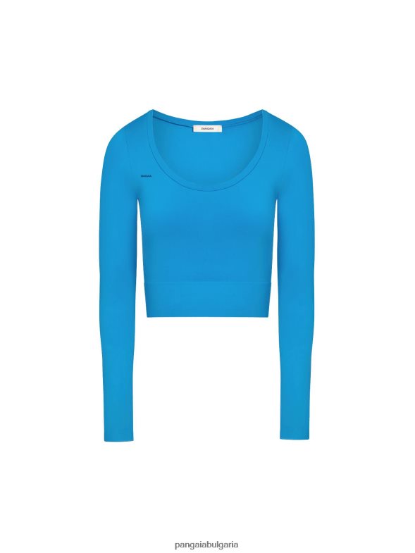 motion горнище с дълъг ръкав Жени B6HPP0218 лазурно синьо Pangaia дрехи