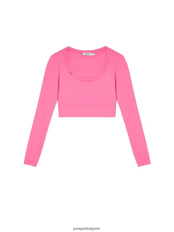 motion x горнище с дълъг ръкав Жени B6HPP0145 диня розова Pangaia дрехи
